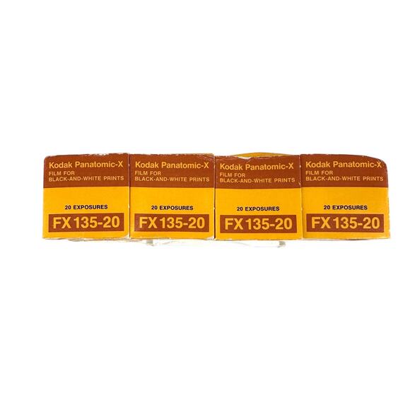 Lot 4 Kodak Panatomic-X FX135-20 35mm Film Rolls ISO 32 Black White Expired 1981 - Picture 1 of 4